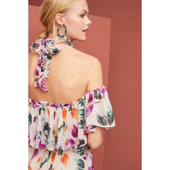 NWT MISA Mila Ruffled Pink Dress sz S - Picture 5 of 14